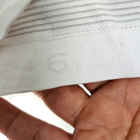 Lululemon Swiftly Tech Short Sleeve  Top Sz 6 Silver White - Picture 3 of 9